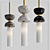 Elegant Kyoto Pendant Light Fixture 3D model small image 3
