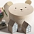 Jabadabado Teddy Wooden Toys Storage 3D model small image 6