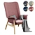 Modern Comfort Armchair with Fabrics 3D model small image 1