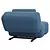 Cozy Teddy Caterpillar Armchair 3D model small image 6