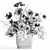 Spring Field Flower Bouquet 3D model small image 6