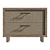 Modern Coastal Woven Nightstand in Light Playa 3D model small image 2