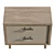 Modern Coastal Woven Nightstand in Light Playa 3D model small image 3