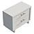 Modern Coastal Woven Nightstand in Light Playa 3D model small image 6