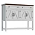 Darius 2-Door Console Table 3D model small image 1