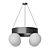 Modern Corner Design Kai Chandelier 3D model small image 1