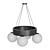 Modern Corner Design Kai Chandelier 3D model small image 2