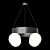 Modern Corner Design Kai Chandelier 3D model small image 3