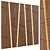 European Oak Diagonal Lit Panel 3D model small image 1