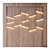 European Oak 3D Wall Panel 3D model small image 3
