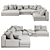 Contemporary Modular Sofa Vancouver 3D model small image 4