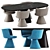 Modern Chic Furnishings by Bebitalia 3D model small image 1