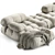 Modular Design Camaleonda Sofa Set 3D model small image 2