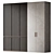 Custom Modern Cabinet with Acrylic Stone & Wood façades 3D model small image 1