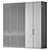 Custom Modern Cabinet with Acrylic Stone & Wood façades 3D model small image 4