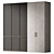 Custom Modern Cabinet with Acrylic Stone & Wood façades 3D model small image 5