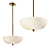 Windham Alabaster Bowl Pendant Chandelier 3D model small image 1