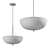 Windham Alabaster Bowl Pendant Chandelier 3D model small image 2