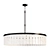 Alabaster Tile Round Chandelier - Windham 3D model small image 3