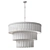 Windham Alabaster 3 Tier Chandelier 3D model small image 2