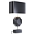 Elegant Octagonal Brass Table Lamp 3D model small image 2