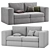 Collin Foam Comfort Two-Piece Sofa 3D model small image 5