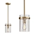 Elegant Glass Pendant Light 3D model small image 1