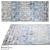 Abstract Ikat Silk Blend Rug 3D model small image 1