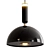 Sleek Metal Dome Lighting Fixture 3D model small image 3