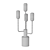 Modern Corner Lupin Table Lamp 3D model small image 4