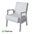 "Birch Armchair Ecominimalism Style 3D model small image 2