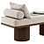 Contemporary Sagano Bench with Textures 3D model small image 4