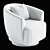 Cozy Contemporary COMO CLUB CHAIR 3D model small image 7