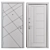 Metal Entry Door MG 157 3D model small image 4