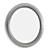 Modern Brass Round Wall Mirror 3D model small image 2