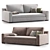 Ethan Foam Comfort Sofa 3D model small image 1