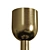 Sleek Brass Chandelier Pendant Light 3D model small image 3