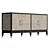 Faux Shagreen Sideboard, UV Unwrapped 3D model small image 4