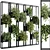 Metal Frame Vertical Garden Divider 3D model small image 1