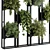 Metal Frame Vertical Garden Divider 3D model small image 4