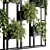 Metal Frame Vertical Garden Divider 3D model small image 6