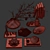 Deluxe Decor Set M025 3D model small image 6