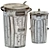 Urban Street Trash Bin 3D model small image 1