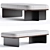 Sleek Modern Bernhardt Design Bench 3D model small image 3