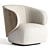 Chic Hayden Swivel Lounge Chair 3D model small image 1