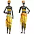 African Women Handmade Statue 3D model small image 2