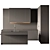 Modular Kitchen Cabinet Set 3D model small image 2