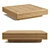 RH Bondi Teak Side Table 3D model small image 1