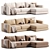 Sherlock Corner Sofa 2015 Beige 3D model small image 2