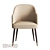 Customizable Ergonomic Birch Chair 3D model small image 3